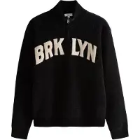Next Pull-over écru / noir chiné