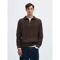 Selected Pull-over 'SLHDRY' brun foncé