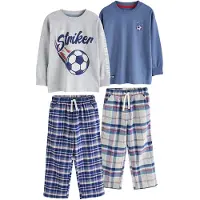 Next Pyjama bleu / gris chiné / rouge / blanc