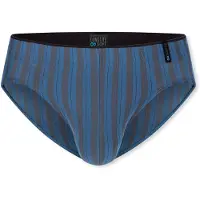 Schiesser Slip ' Long Life Soft ' aqua / gris