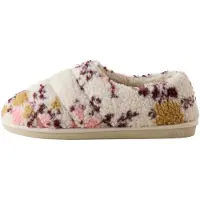 Next Pantoufle moutarde / violet foncé / rose clair / blanc cassé