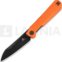 Bestechman Couteau pliant Curvee - Blackwash - G10, orange