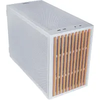 Lian Li B4-mATX Wood, tour Mini-ITX, PC, blanc, bois, Micro ATX, Mini-ITX, bois, acier, gaming