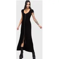 Killstar Robe longue Gothic de - Chapel Blessing - Hook & Eye Maxi Dress - S - XXL - pour Femme - noir - Taille XXL