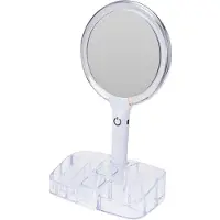 Excellent houseware Miroir cosmétique avec lumière LED et organisateur 18 x 34,5 cm KO-170488360