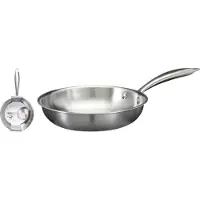 Excellent houseware Poêle à frire en acier inoxydable de 20 cm