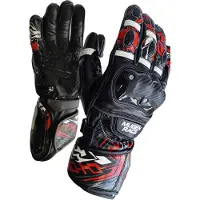 MUGENRACE Moone Sport Gants Noir Rouge Taille L