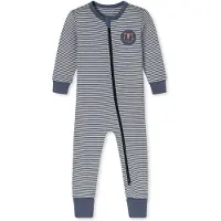 Schiesser Barboteuse / body ' Nightwear ' bleu roi / gris
