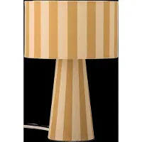 Bloomingville | Lampe de table Emmie, jaune, en lin | Dimensions : 20 cm de diamètre x 30 cm de hauteur | Référence : 82069464