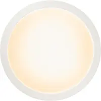 Brilliant LED Deckenaufbau Panel Abie Weiß rund Ø40cm 24W 2400lm RGBW 2700K-6500K Dimmbar mit Fernbedienung