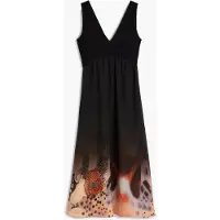 Desigual Robe sable / homard / noir / blanc