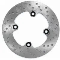 Perftec Disque De Frein Arrière Pour Moto Kawasaki 650 Er-6 F Sans Abs 2006 À 2016 Ø220x100x5mm / Ar Neuf