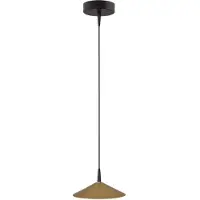 Masterlight Lampe pendante de conception Ceppo noir avec or Ø 18cm