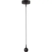 Masterlight Lampe suspendue Talana noir Ø 6cm