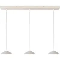 Masterlight Lampe pendante à 3 lampes Ceppo blanc Ø 18cm