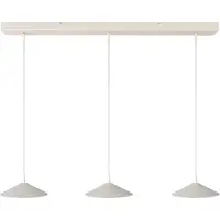 Masterlight Lampe pendante à 3 lampes Ceppo blanc Ø 22cm