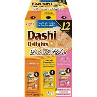 Inaba Dashi Delights Flocons Délicats Mélange De Poulet Nourriture Humide Pour Chat 12x40g