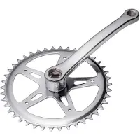 BRN Chrome Iron Crankset Argenté 170 mm / 42t