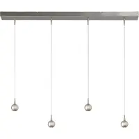 Masterlight Lampe suspendue à 4 lumières Talana nickel Ø 6cm DTW