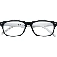 Zippo Lunettes de lecture, monture en polycarbonate noir/blanc B3 - dioptries +2,0 - 31Z-B3-WHI200