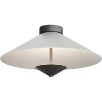 Masterlight Lampe de plafond Ceppo noir avec nickel Ø 45cm
