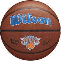 Wilson NBA New York Knicks Size 7 Basketball - Purefeel Cover 29.5 "