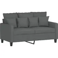 Super Merchant Canapé 2 places gris foncé 120 cm Tissu