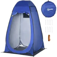Outsunny Pop up Tente de douche Tente de toilette Camping Tente de vestiaire mobile Outdoor