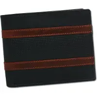 DrachenLeder Portefeuille en cuir pour homme, noir ou marron moyen, dimensions 10x12,5x2,5 cm, modèle OPO006S1