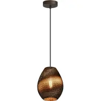 Masterlight Lampe suspendue à une seule lumière Carta Pineapple Cacao papier Ø 19 cm