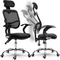 Sofotel Fauteuil de bureau Ryga en micro-maille, noir
