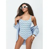 C&City Maillot de bain bleu clair / noir / blanc