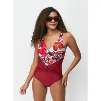 C&City Maillot de bain orange / rouge / rouge foncé / blanc