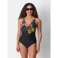 C&City Maillot de bain pétrole / vert clair / saumon / noir
