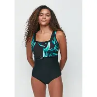 C&City Maillot de bain azur / vert foncé / noir / blanc