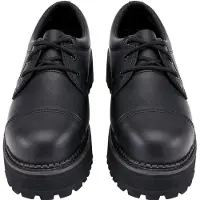 Brandit Chaussures basses unies Plateau Phantom 3 Eyes, noir, en cuir, taille 45 (EU)