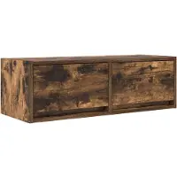 vidaXL Armoire TV chêne fumé 80x31x25,5 cm Bois composite