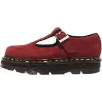 Dr. Martens Ballerines à lanières 'ZebZag' rouge