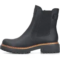 Rieker Bottes pour femmes , fermeture éclair, bottes montantes, couleur noire, style décontracté