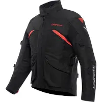 Dainese Tempest 4, veste textile pour moto, noir/noir/rouge, taille 58