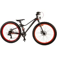 Volare Vélo enfant Gradient - Garçons - 26 pouces - Noir Orange - 7 vitesses - Prime Collection