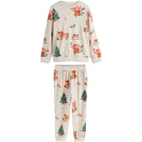Next Pyjama brocart / émeraude / rouge / blanc cassé