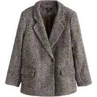 Next Blazer 'N. Premium' beige / brun foncé