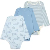 Gap Barboteuse / body bleu / bleu pastel / blanc cassé