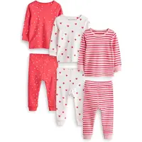 Next Pyjama rose ancienne / rose clair / rouge