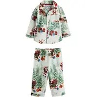 Next Pyjama marron / vert / rouge / blanc