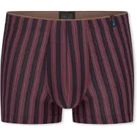 Schiesser Boxers ' Long Life Soft ' brun foncé / bordeaux