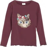 s.Oliver T-Shirt mélange de couleurs / bordeaux