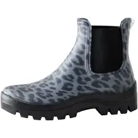Next Bottes en caoutchouc gris foncé / noir