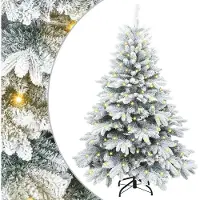 vidaXL Sapin de Noël artificiel avec 150 LED Vert 120 cm PE et PVC